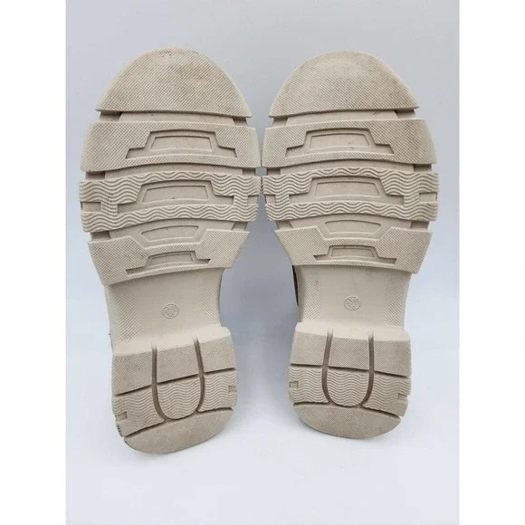 Beau Today Suede Leather Round Toe Lace-Free High Top Retro Flat Size 8 - Picture 7 of 12